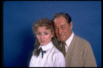 Actors Cheryl Kennedy as Eliza Doolittle and Rex Harrison as Prof. Henry Higgins in a scene from the Broadway revival of the musical "My Fair Lady." (New York)
