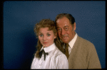 Actors Cheryl Kennedy as Eliza Doolittle and Rex Harrison as Prof. Henry Higgins in a scene from the Broadway revival of the musical "My Fair Lady." (New York)