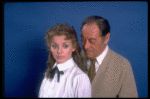 Actors Cheryl Kennedy as Eliza Doolittle and Rex Harrison as Prof. Henry Higgins in a scene from the Broadway revival of the musical "My Fair Lady." (New York)