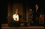 Actors Cheryl Kennedy as Eliza Doolittle and Rex Harrison as Prof. Henry Higgins in a scene from the Broadway revival of the musical "My Fair Lady." (New York)