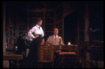 Actors Cheryl Kennedy as Eliza Doolittle and Rex Harrison as Prof. Henry Higgins in a scene from the Broadway revival of the musical "My Fair Lady." (New York)