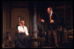Actors Cheryl Kennedy as Eliza Doolittle and Rex Harrison as Prof. Henry Higgins in a scene from the Broadway revival of the musical "My Fair Lady." (New York)