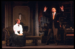 Actors Cheryl Kennedy as Eliza Doolittle and Rex Harrison as Prof. Henry Higgins in a scene from the Broadway revival of the musical "My Fair Lady." (New York)