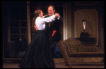 Actors Cheryl Kennedy as Eliza Doolittle and Rex Harrison as Prof. Henry Higgins in a scene from the Broadway revival of the musical "My Fair Lady." (New York)