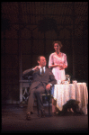 Actors Cheryl Kennedy as Eliza Doolittle and Rex Harrison as Prof. Henry Higgins in a scene from the Broadway revival of the musical "My Fair Lady." (New York)