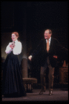 Actors Cheryl Kennedy as Eliza Doolittle and Rex Harrison as Prof. Henry Higgins in a scene from the Broadway revival of the musical "My Fair Lady." (New York)