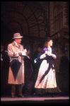 Actors Cheryl Kennedy as Eliza Doolittle and Rex Harrison as Prof. Henry Higgins in a scene from the Broadway revival of the musical "My Fair Lady." (New York)