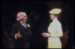 Actors Cheryl Kennedy and Milo O'Shea as Eliza and Alfred P. Doolittle in a scene from the Broadway revival of the musical "My Fair Lady." (New York)