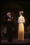 Actors Cheryl Kennedy and Milo O'Shea as Eliza and Alfred P. Doolittle in a scene from the Broadway revival of the musical "My Fair Lady." (New York)