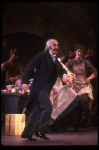 Actor Milo O'Shea as Alfred P. Doolittle in a scene from the Broadway revival of the musical "My Fair Lady." (New York)