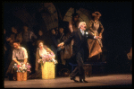 Actor Milo O'Shea as Alfred P. Doolittle in a scene from the Broadway revival of the musical "My Fair Lady." (New York)