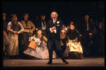 Actor Milo O'Shea as Alfred P. Doolittle in a scene from the Broadway revival of the musical "My Fair Lady." (New York)