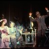 L-R) Actors Nicholas Wyman, Cheryl Kennedy, Cathleen Nesbitt and Rex Harrison in a scene from the Broadway revival of the musical "My Fair Lady." (New York)