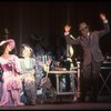 L-R) Actors Nicholas Wyman, Cheryl Kennedy, Cathleen Nesbitt and Rex Harrison in a scene from the Broadway revival of the musical "My Fair Lady." (New York)