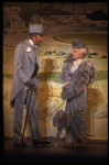 Actors Jack Gwillim and Cathleen Nesbitt in a scene from the Broadway revival of the musical "My Fair Lady." (New York)