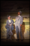 Actors Jack Gwillim and Cathleen Nesbitt in a scene from the Broadway revival of the musical "My Fair Lady." (New York)