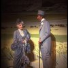 Actors Jack Gwillim and Cathleen Nesbitt in a scene from the Broadway revival of the musical "My Fair Lady." (New York)
