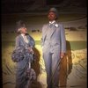 Actors Jack Gwillim and Cathleen Nesbitt in a scene from the Broadway revival of the musical "My Fair Lady." (New York)