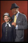 Actors Rex Harrison and Cathleen Nesbitt in a scene from the Broadway revival of the musical "My Fair Lady." (New York)