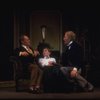 L-R) Actors Rex Harrison, Cheryl Kennedy and Jack Gwillim in a scene from the Broadway revival of the musical "My Fair Lady." (New York)