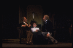 L-R) Actors Rex Harrison, Cheryl Kennedy and Jack Gwillim in a scene from the Broadway revival of the musical "My Fair Lady." (New York)