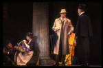 L-R) Actors Cheryl Kennedy, Rex Harrison and Jack Gwillim in a scene from the Broadway revival of the musical "My Fair Lady." (New York)