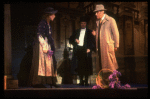 L-R) Actors Cheryl Kennedy, Jack Gwillim and Rex Harrison  in a scene from the Broadway revival of the musical "My Fair Lady." (New York)