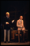 L-R) Actors Jack Gwillim and Rex Harrison  in a scene from the Broadway revival of the musical "My Fair Lady." (New York)