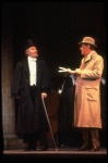 L-R) Actors Jack Gwillim and Rex Harrison  in a scene from the Broadway revival of the musical "My Fair Lady." (New York)