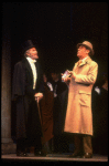 L-R) Actors Jack Gwillim and Rex Harrison  in a scene from the Broadway revival of the musical "My Fair Lady." (New York)