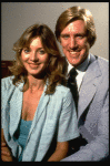 Nicholas Wyman and Cheryl Kennedy during a break in rehearsal for the Broadway revival of the musical "My Fair Lady." (New York)