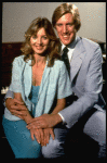 Nicholas Wyman and Cheryl Kennedy during a break in rehearsal for the Broadway revival of the musical "My Fair Lady." (New York)