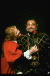 James Earl Jones as Othello and Dianne Wiest as Desdemona in a scene from the Broadway revival of the play "Othello." (New York)