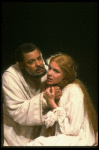 James Earl Jones as Othello and Dianne Wiest as Desdemona in a scene from the Broadway revival of the play "Othello." (New York)