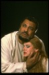 James Earl Jones as Othello and Dianne Wiest as Desdemona in a scene from the Broadway revival of the play "Othello." (New York)