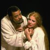 James Earl Jones as Othello and Dianne Wiest as Desdemona in a scene from the Broadway revival of the play "Othello." (New York)