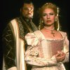 James Earl Jones as Othello and Dianne Wiest as Desdemona in a scene from the Broadway revival of the play "Othello." (New York)