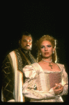 James Earl Jones as Othello and Dianne Wiest as Desdemona in a scene from the Broadway revival of the play "Othello." (New York)