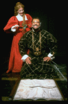 James Earl Jones as Othello and Dianne Wiest as Desdemona in a scene from the Broadway revival of the play "Othello." (New York)