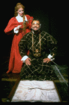 James Earl Jones as Othello and Dianne Wiest as Desdemona in a scene from the Broadway revival of the play "Othello." (New York)