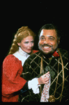 James Earl Jones as Othello and Dianne Wiest as Desdemona in a scene from the Broadway revival of the play "Othello." (New York)