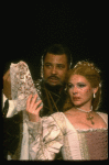 James Earl Jones as Othello and Dianne Wiest as Desdemona in a scene from the Broadway revival of the play "Othello." (New York)