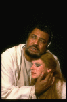 James Earl Jones as Othello and Dianne Wiest as Desdemona in a scene from the Broadway revival of the play "Othello." (New York)