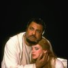 James Earl Jones as Othello and Dianne Wiest as Desdemona in a scene from the Broadway revival of the play "Othello." (New York)