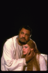 James Earl Jones as Othello and Dianne Wiest as Desdemona in a scene from the Broadway revival of the play "Othello." (New York)