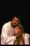 James Earl Jones as Othello and Dianne Wiest as Desdemona in a scene from the Broadway revival of the play "Othello." (New York)