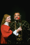 James Earl Jones as Othello and Dianne Wiest as Desdemona in a scene from the Broadway revival of the play "Othello." (New York)