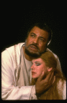 James Earl Jones as Othello and Dianne Wiest as Desdemona in a scene from the Broadway revival of the play "Othello." (New York)