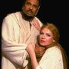 James Earl Jones as Othello and Dianne Wiest as Desdemona in a scene from the Broadway revival of the play "Othello." (New York)