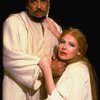 James Earl Jones as Othello and Dianne Wiest as Desdemona in a scene from the Broadway revival of the play "Othello." (New York)